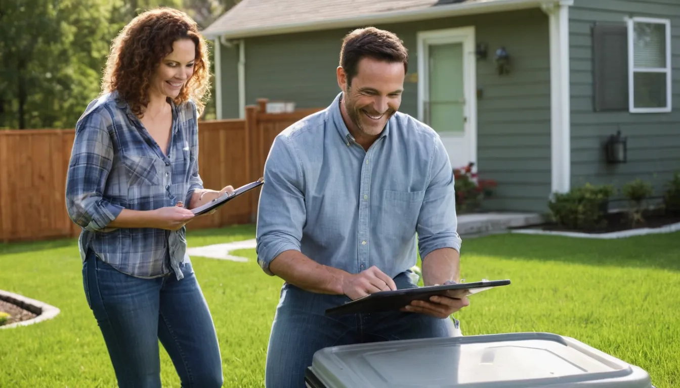 A provider talking with a homeowner about a septic system in the Minnetrista area
